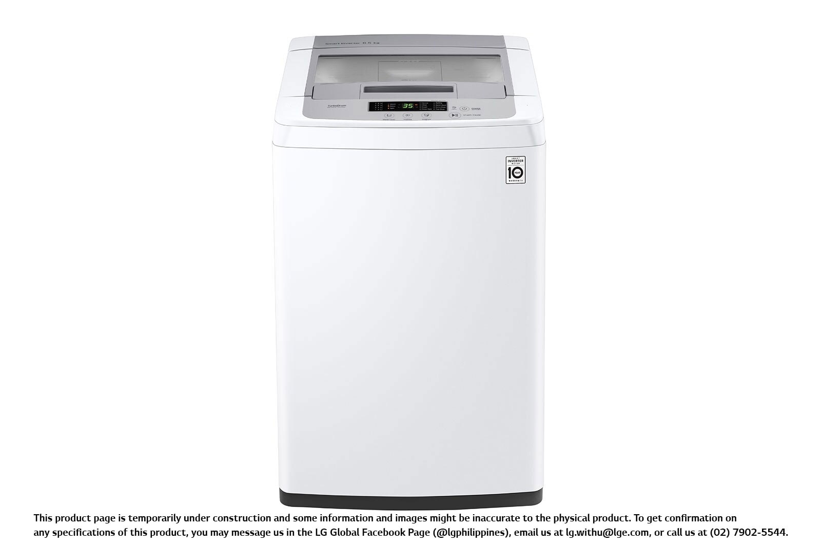 LG Top Load Washing Machine, T2165VSPW1