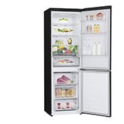LG Lodówko-zamrażarka LG V+ | 1,86m | czarna | DoorCooling+™ | Total No Frost | 36db | LinearCooling™ | 341 L | GBF61BLHMN, GBB61BLHMN