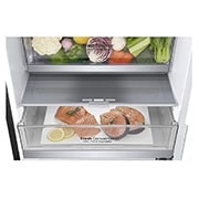 LG Lodówko-zamrażarka LG | Ciemny grafit | 2.03 m | 384 L | Klasa C | DoorCooling+ | LINEARCooling | Total No Frost | Składana półka | Półka na wino | GBB92MCACP1, GBB92MCACP1