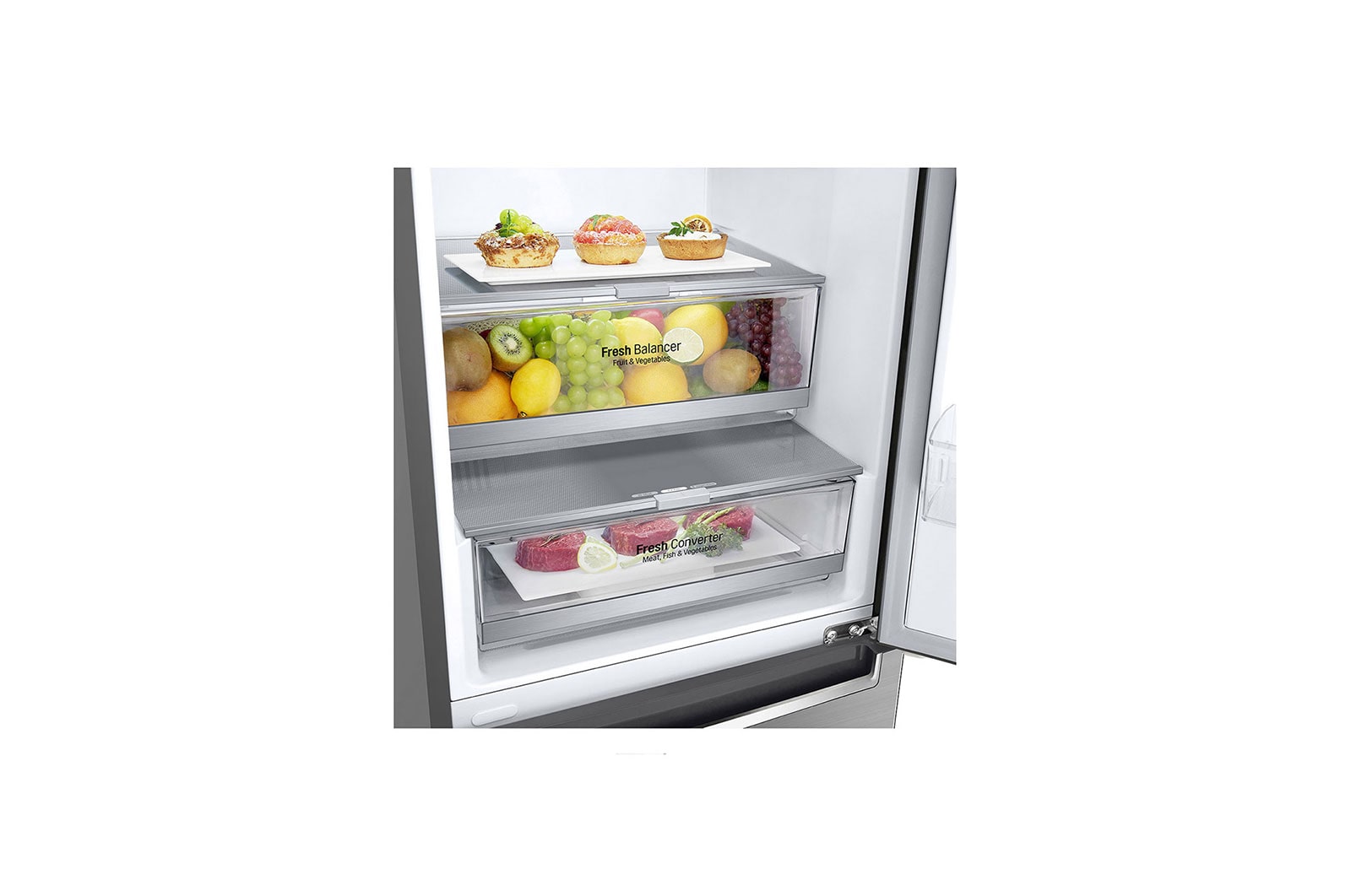 LG Lodówko-zamrażarka LG V+ 2,03m ThinQ GBF72PZDMN, GBF72PZDMN