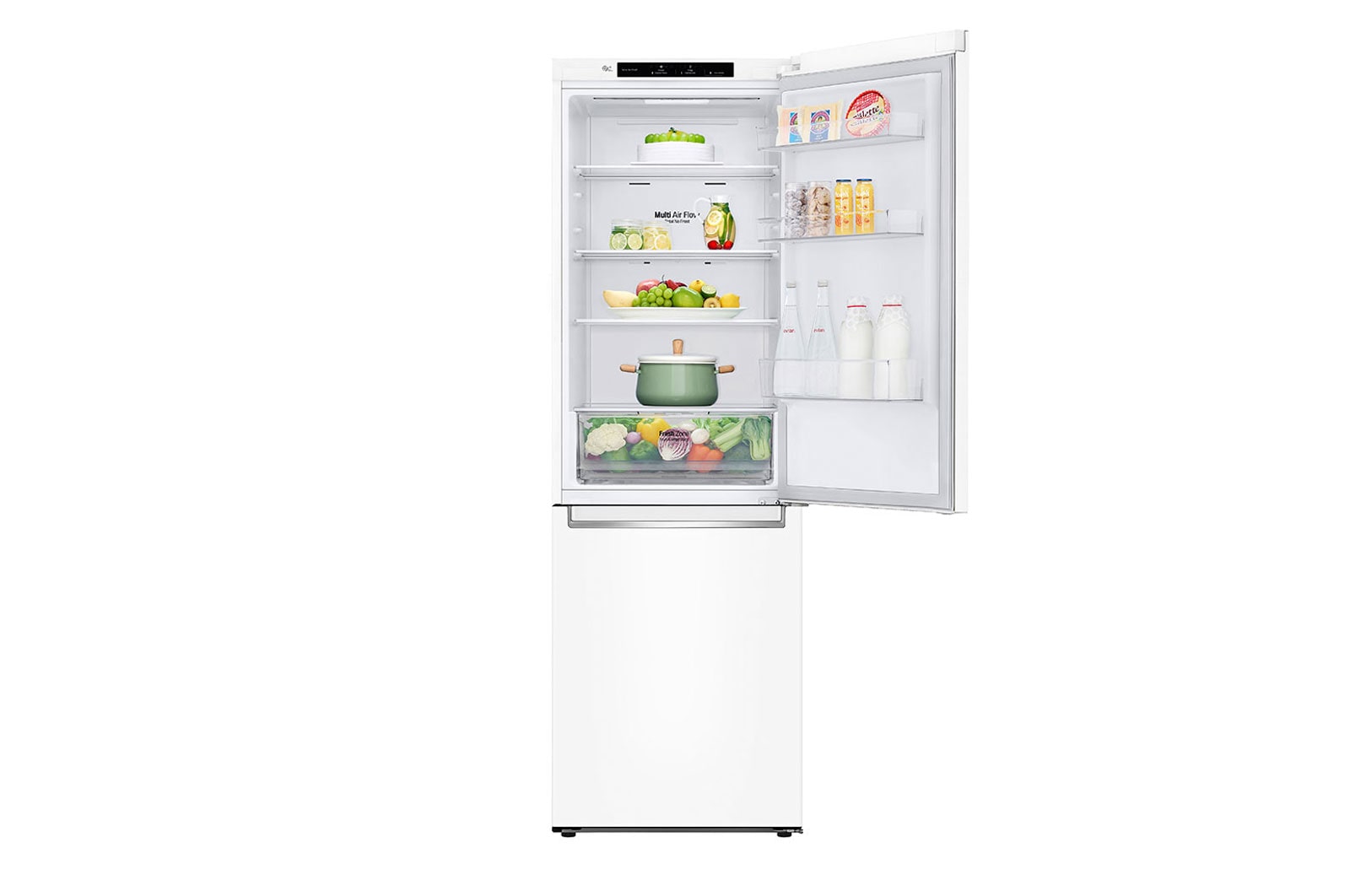 LG Lodówko-zamrażarka LG V+ | 1,86m | biała | DoorCooling+™ | Total No Frost | 36db | LinearCooling™ | 341 L | GBP31SWLZN, GBP31SWLZN