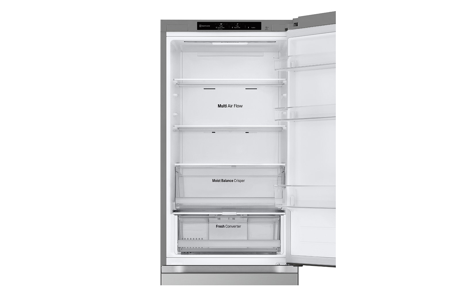 LG Lodówko-zamrażarka LG | srebrna | 1.86 m | klasa C | DoorCooling+™ |Total No Frost | ZeroClearance | 344 L | GBV3100CPY, GBV3100CPY