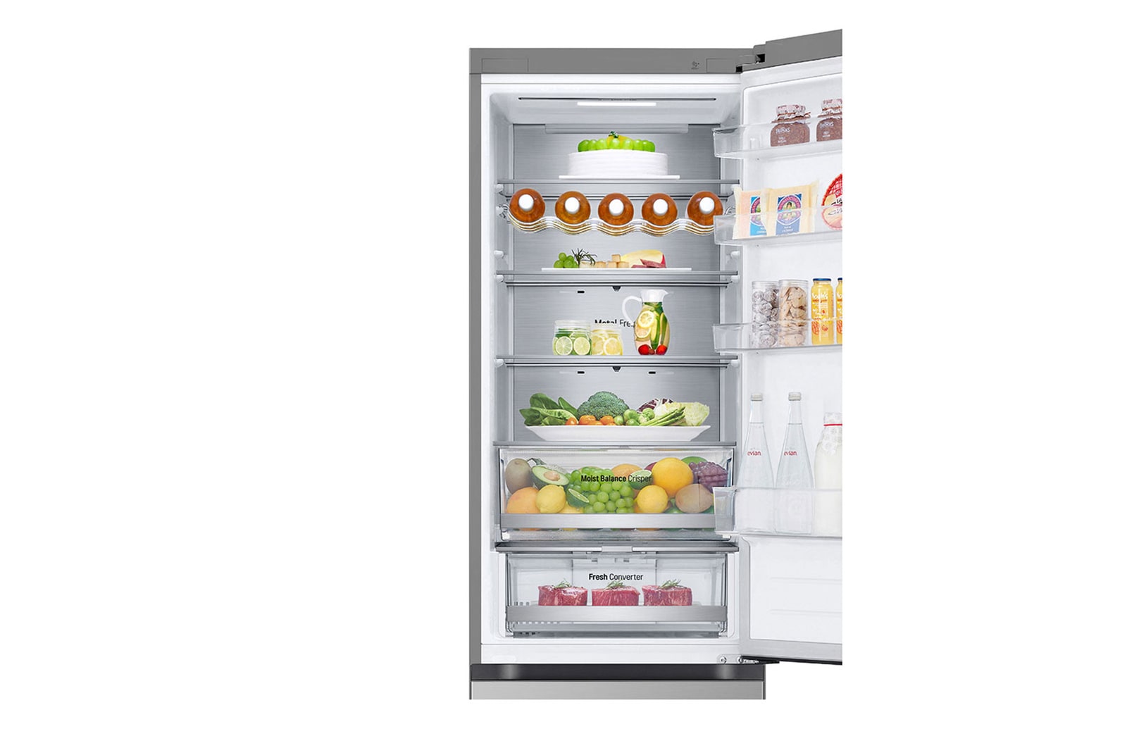 top open with food stored