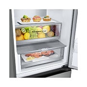 drawer view with food stored