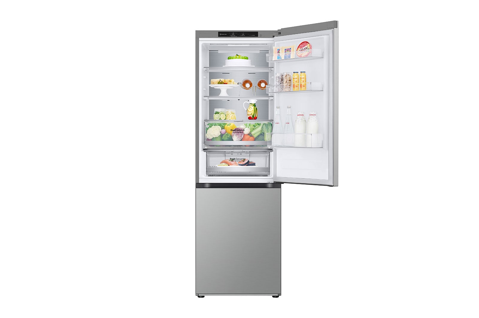 LG Lodówko-zamrażarka LG | srebrna | 1.86 m | klasa C | DoorCooling+™ |Total No Frost | ZeroClearance | 344 L | Tylko 35 dB |  GBV7180CPY, GBV7180CPY