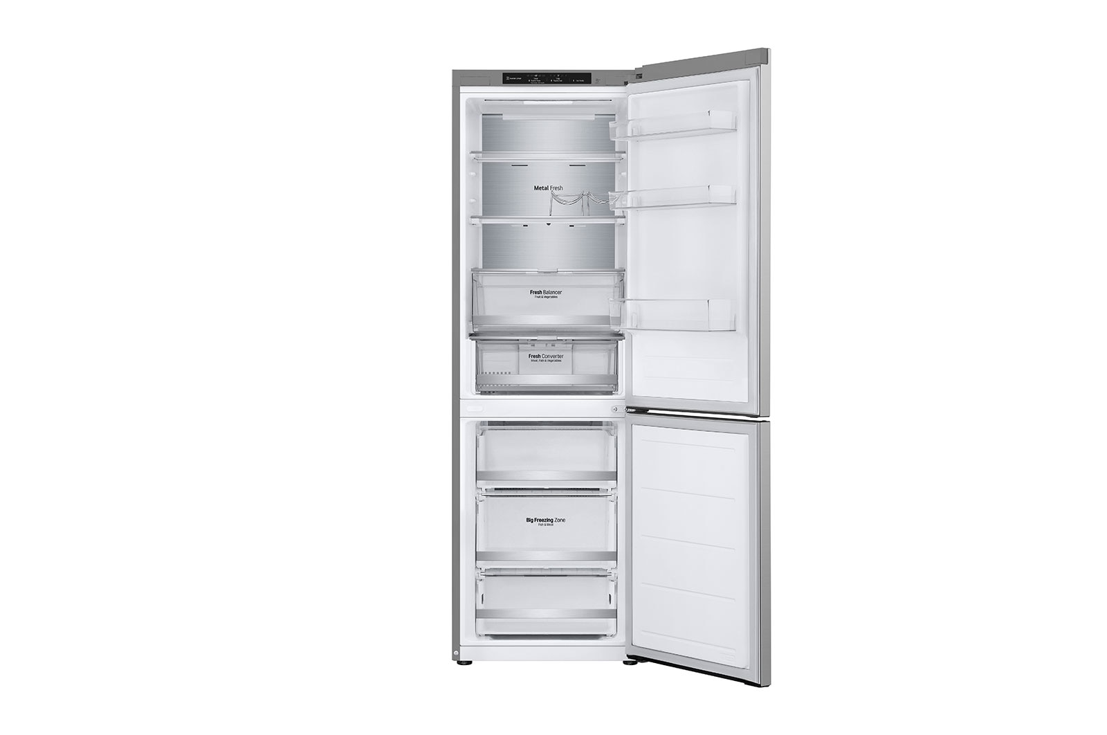 LG Lodówko-zamrażarka LG | srebrna | 1.86 m | klasa C | DoorCooling+™ |Total No Frost | ZeroClearance | 344 L | Tylko 35 dB |  GBV7180CPY, GBV7180CPY