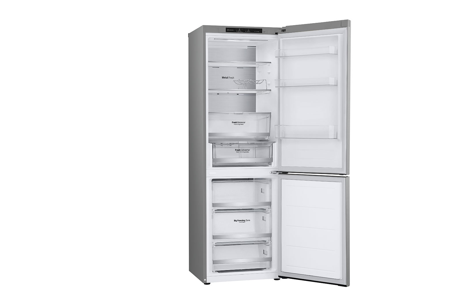 LG Lodówko-zamrażarka LG | srebrna | 1.86 m | klasa C | DoorCooling+™ |Total No Frost | ZeroClearance | 344 L | Tylko 35 dB |  GBV7180CPY, GBV7180CPY