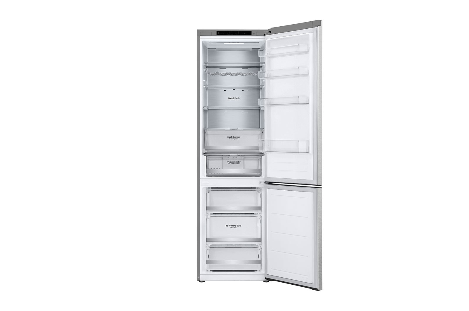 LG Lodówko-zamrażarka LG | srebrna | 2.03 m | klasa C | DoorCooling+™ |Total No Frost | ZeroClearance | 387 L | GBV7280CMB, GBV7280CMB