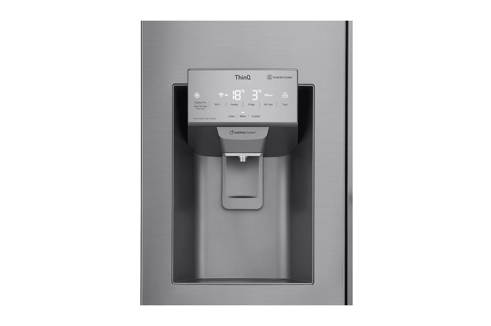 LG Lodówko-zamrażarka LG Multidoor | srebrna | ThinQ | Total No Frost | klasa F | 506 L | GML844PZ6F, GML844PZ6F