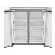 LG Lodówko-zamrażarka LG Multidoor | srebrna | ThinQ | Total No Frost | klasa F | 506 L | GML844PZ6F, GML844PZ6F