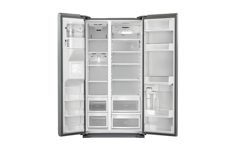 LG 175cm | System Bez hydraulika | 538L | A+ | Total no Frost | Kompresor liniowy | Ochrona wilgotności | Fresh 0 Zone | Bioshield | Automatyczna kostkarka w drzwiach, GS5163AEMV