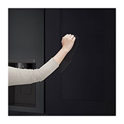 LG  Lodówka LG side by side | Ciemny grafit | Szyba InstaView| 635 L | Klasa E | ThinQ| DoorCooling+ | Kostkarka |  Total No Frost | GSGV80EPLL, GSGV80EPLL