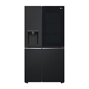 LG  Lodówka LG side by side | Ciemny grafit | Szyba InstaView| 635 L | Klasa E | ThinQ| DoorCooling+ | Kostkarka |  Total No Frost | GSGV80EPLL, GSGV80EPLL