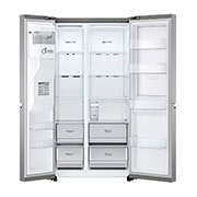 LG Lodówko-zamrażarka Side by side LG | Door-in-Door | srebrna | DoorCooling+™ | Total No Frost | 635 L | GSJV51PZTE, GSJV51PZTE