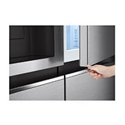 LG Lodówko-zamrażarka Side by side LG | Door-in-Door | srebrna | DoorCooling+™ | Total No Frost | 635 L | GSJV51PZTE, GSJV51PZTE