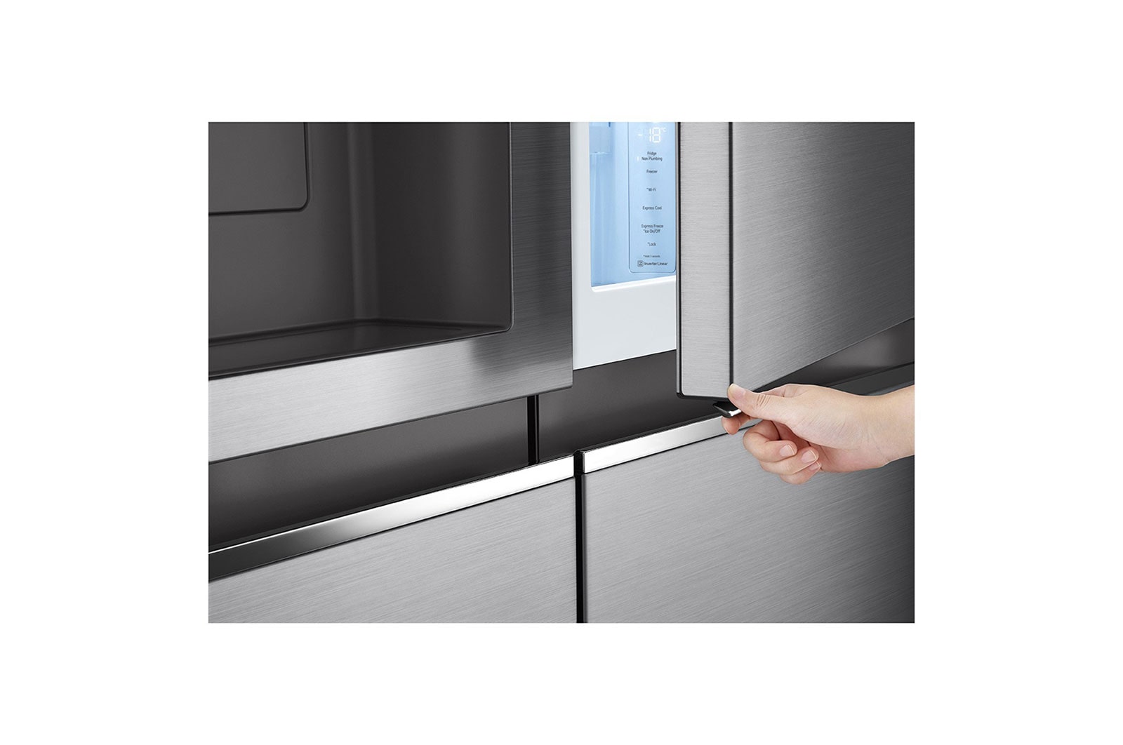 LG Lodówko-zamrażarka LG Side-by-Side | srebrna | ThinQ  | 635L | DoorCooling+ |Total No Frost | GSJV71PZTE, GSJV71PZTE