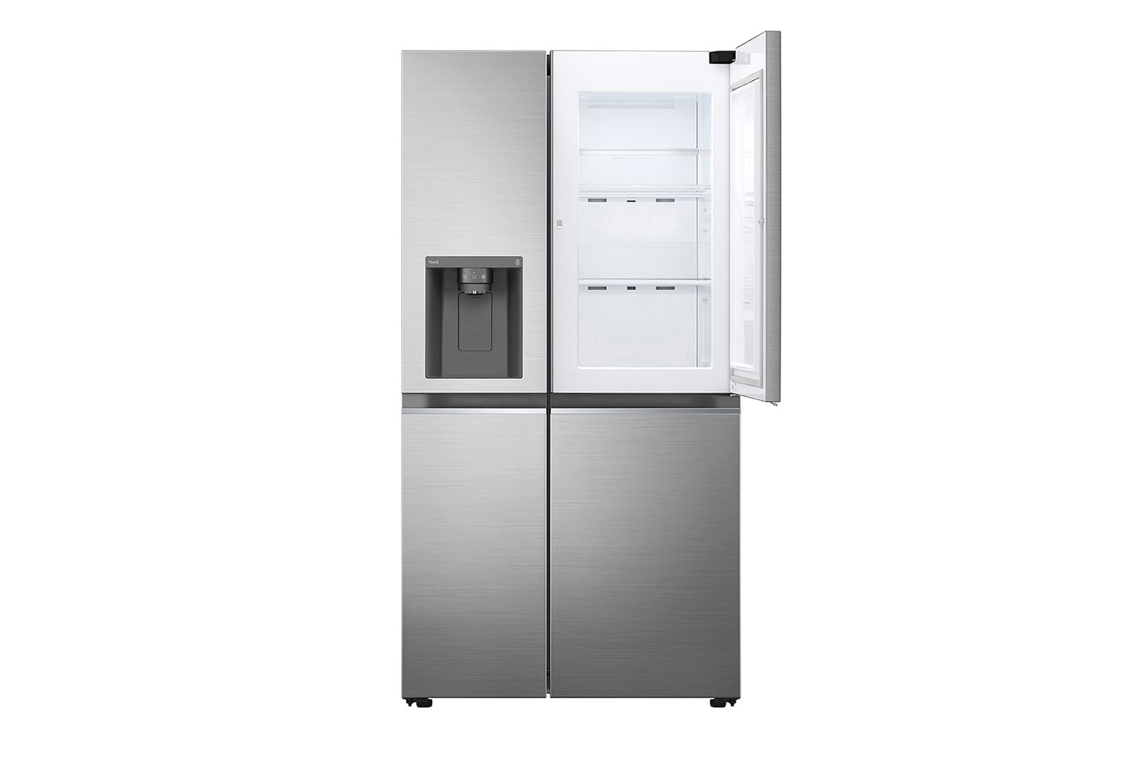 LG Lodówko-zamrażarka LG Side-by-Side | srebrna | ThinQ  | 635L | DoorCooling+ |Total No Frost | GSJV71PZTE, GSJV71PZTE