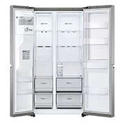 LG Lodówko-zamrażarka LG Side-by-Side | srebrna | ThinQ  | 635L | DoorCooling+ |Total No Frost | GSJV71PZTE, GSJV71PZTE