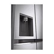 LG Lodówko-zamrażarka LG Side-by-Side | srebrna | ThinQ  | 635L | DoorCooling+ |Total No Frost | GSJV71PZTE, GSJV71PZTE