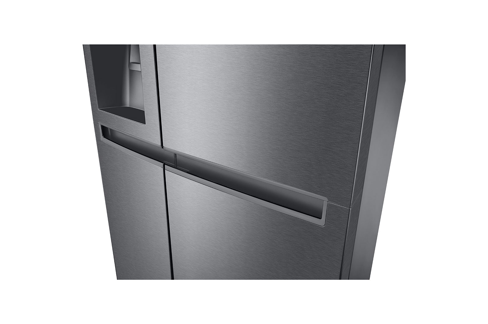 LG Lodówka LG side by side | Ciemny grafit | 634 L |Klasa F | Kostkarka | DoorCooling+ | Total No Frost | GSLV31MCXM, GSLV31MCXM