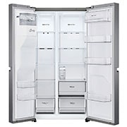 LG Lodówka LG side by side | Ciemny grafit | 634 L |Klasa F | Kostkarka | DoorCooling+ | Total No Frost | GSLV31MCXM, GSLV31MCXM