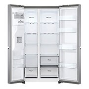 LG Lodówko-zamrażarka LG Side-by-Side | srebrna | ThinQ  | DoorCooling+ | 635L | Total No Frost | GSLV50PZXE, GSLV50PZXE