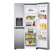 LG Lodówko-zamrażarka LG Side-by-Side | srebrna | ThinQ  | DoorCooling+ | 635L | Total No Frost | GSLV50PZXE, GSLV50PZXE