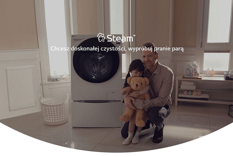Pielęgnuj ubrania swojej rodziny w pralce<br>LG Steam™3