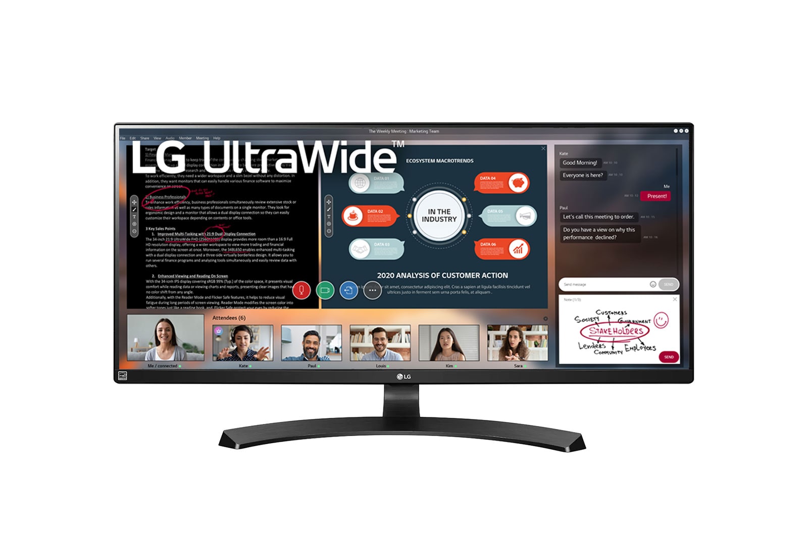 LG Monitor LG 34” IPS QHD UltraWide™ 34WL750-B, 34WL750-B
