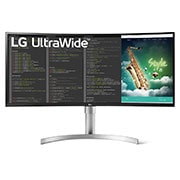 LG Monitor LG 35” Zakrzywiony UltraWide™ 21:9, QHD, VA 35WN75C-W, 35WN75C-W