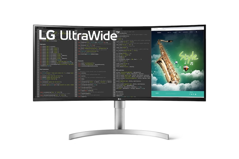 LG Monitor LG 35” Zakrzywiony UltraWide™ 21:9, QHD, VA 35WN75C-W, 35WN75C-W