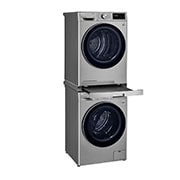 LG Srebrny łącznik pralki z suszarką z wysuwaną półką - DSKSS, DSKSS