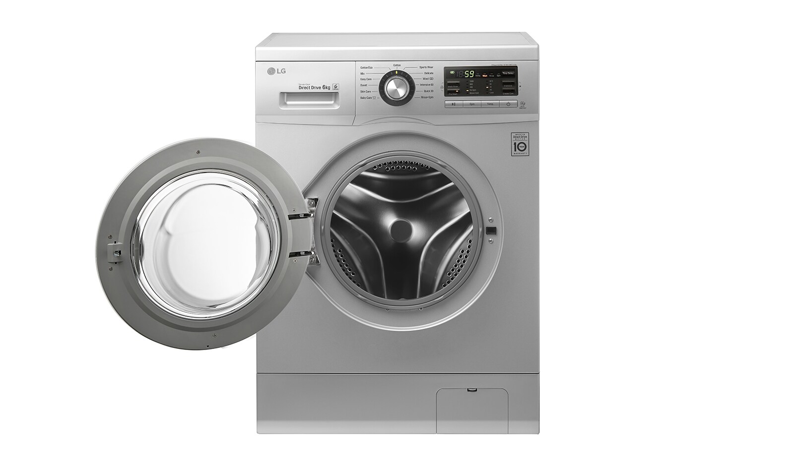 LG 6 KG, SILNIK DIRECT DRIVE Z 10 LETNIĄ GWARANCJĄ, 6 MOTION, 1000 OBR., SMART DIAGNOSIS, 13 PROGRAMÓW, F1096ND4