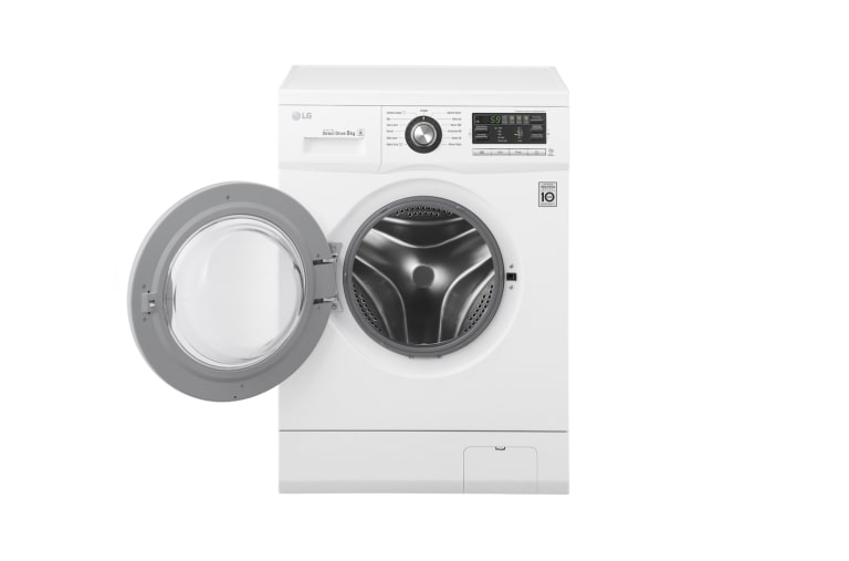 LG 8 kg, silnik Direct Drive z 10 letnią gwarancją, 6 motion, 1200 obr., Smart Diagnosis, 13 programów, F1296TD