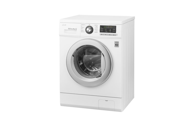 LG 8 kg, silnik Direct Drive z 10 letnią gwarancją, 6 motion, 1200 obr., Smart Diagnosis, 13 programów, F1296TD