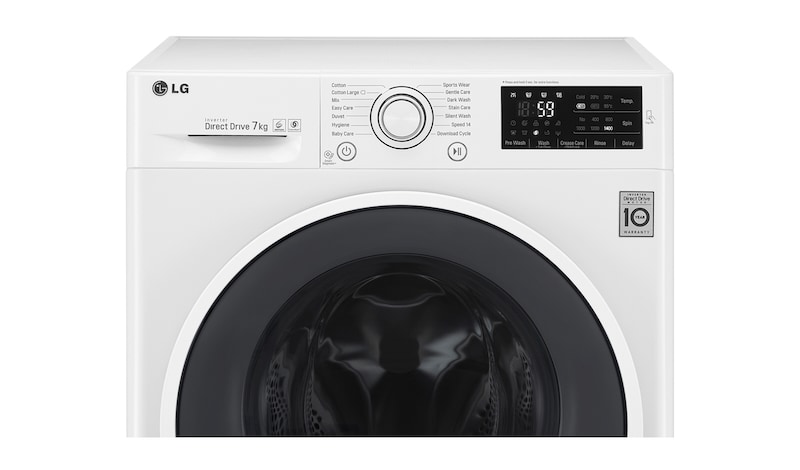 LG 7 kg, TurboWash™, Direct Drive, 1200rpm, NFC, F12U2QDN0