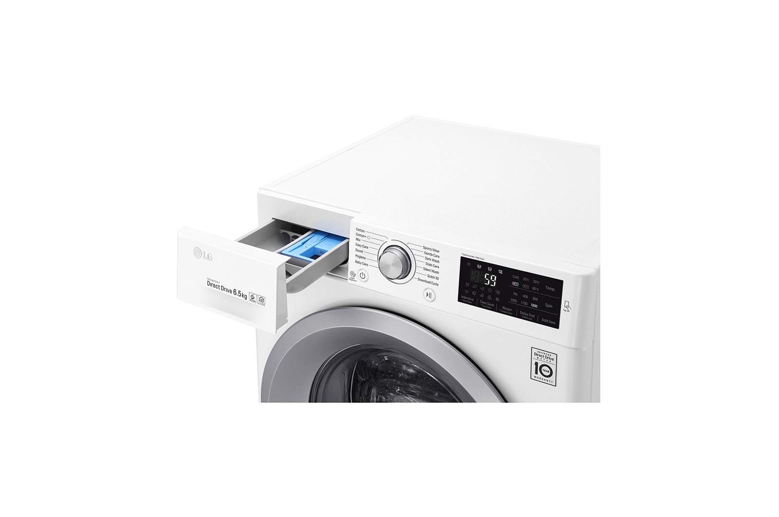 LG Pralka LG C5 slim 6,5kg Steam 1200rpm F2J5WN4W, F2J5WN4W
