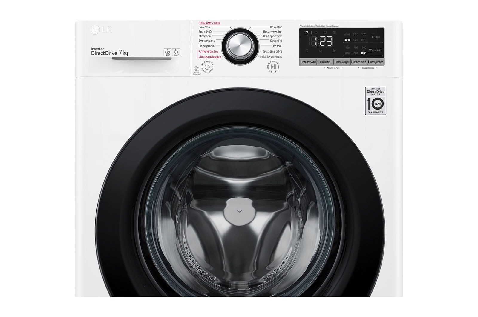 LG Pralka LG Vivace | V300 | slim 7kg | Steam | 1200 rpm | biała | AIDD | F2WV3S7S6E, F2WV3S7S6E