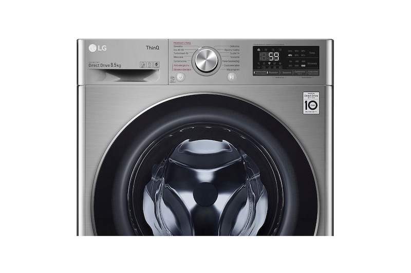 LG Pralka LG Vivace | srebrna | V500 | slim 8,5kg | Steam | 1200 rpm | ThinQ | AIDD | F2WV5S8S2TE, F2WV5S8S2TE