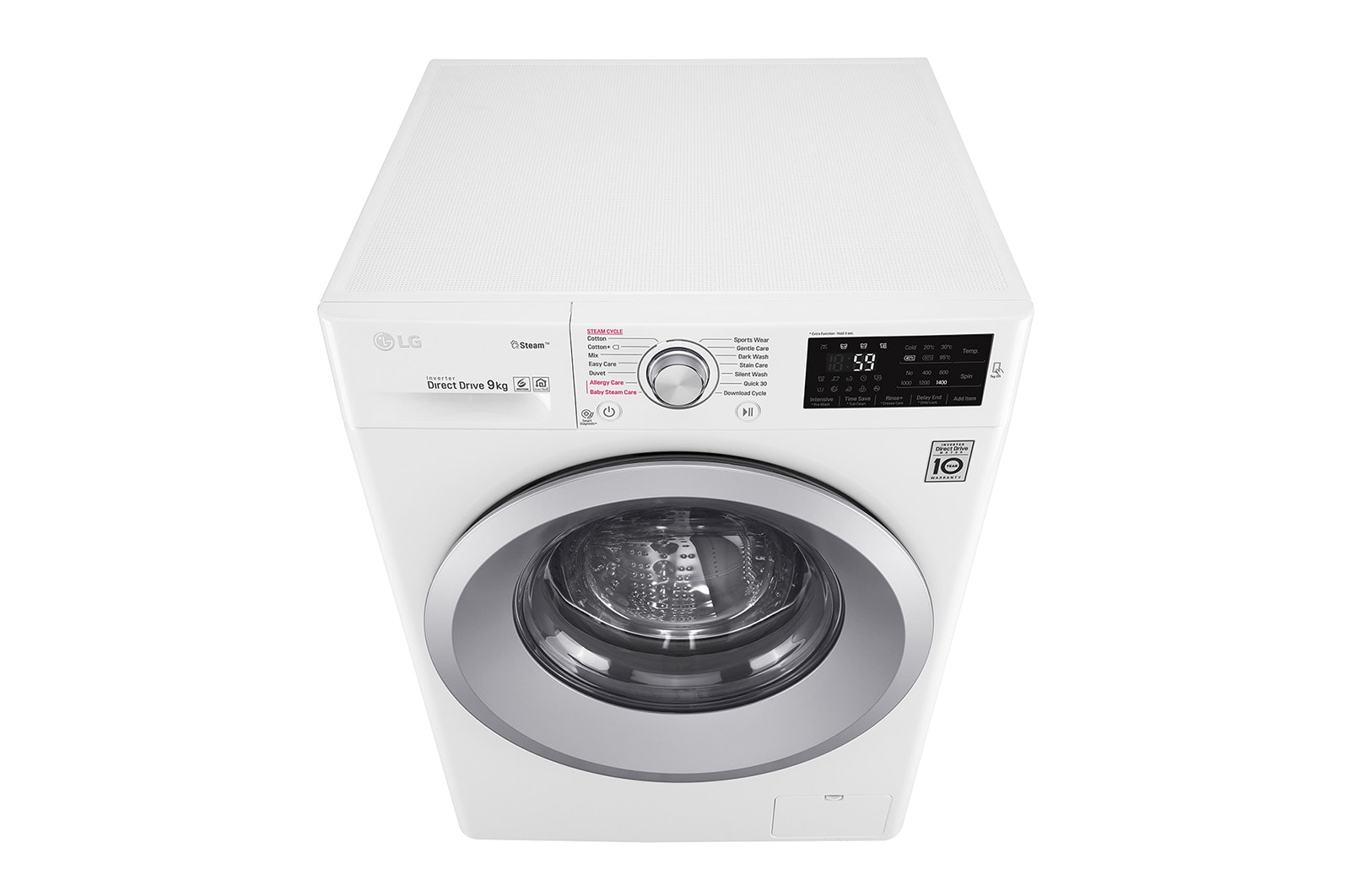 LG Pralka LG C5 9kg Steam 1400rpm F4J5VY4W, F4J5VY4W