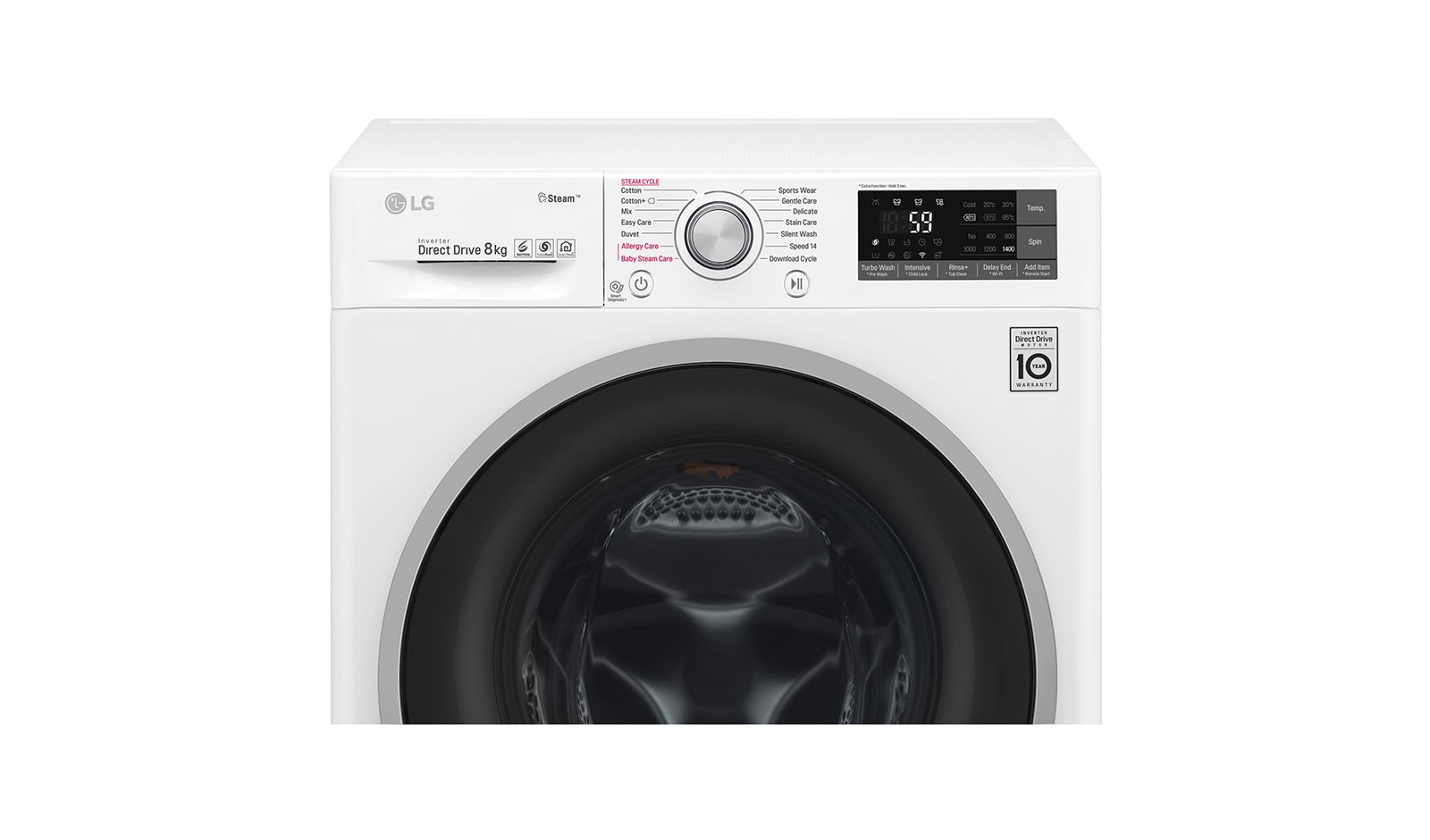 LG Pralka C3 SteamSpa 1400rpm 8kg, F4J7TY1W