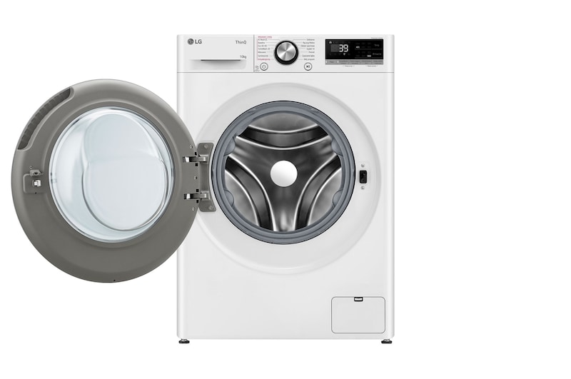LG Pralka LG Vivace | R700 | biała, czarny panel | 10 kg | 1400 rpm | Steam | TurboWash 360 | ThinQ | AIDD | F4W1072YW, F4W1072YW