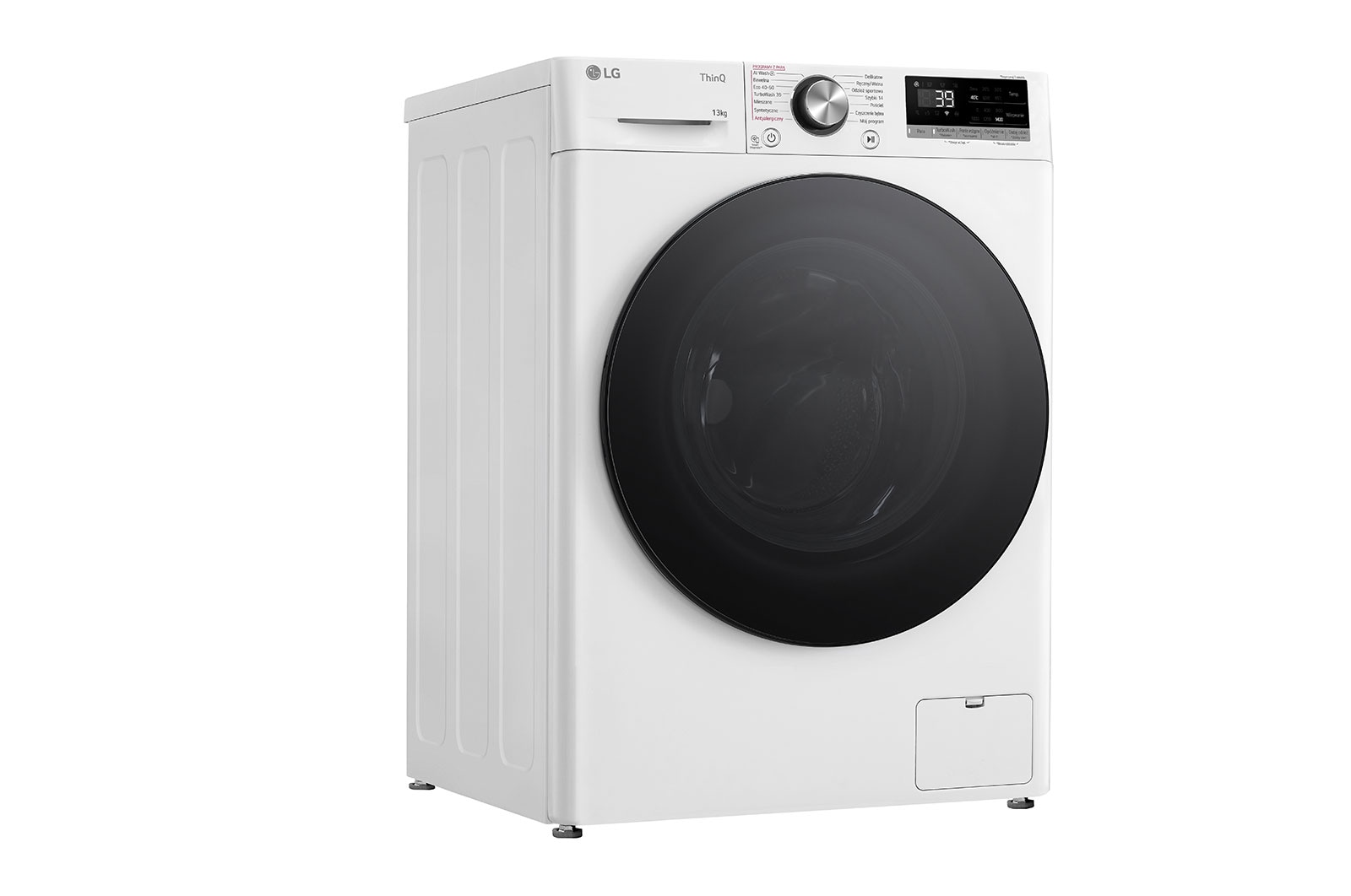 LG  Pralka LG Vivace | R700 | biała | 13 kg | 1400 rpm | Steam | TurboWash 360 | ThinQ | AIDD | F4W1372YW, F4W1372YW