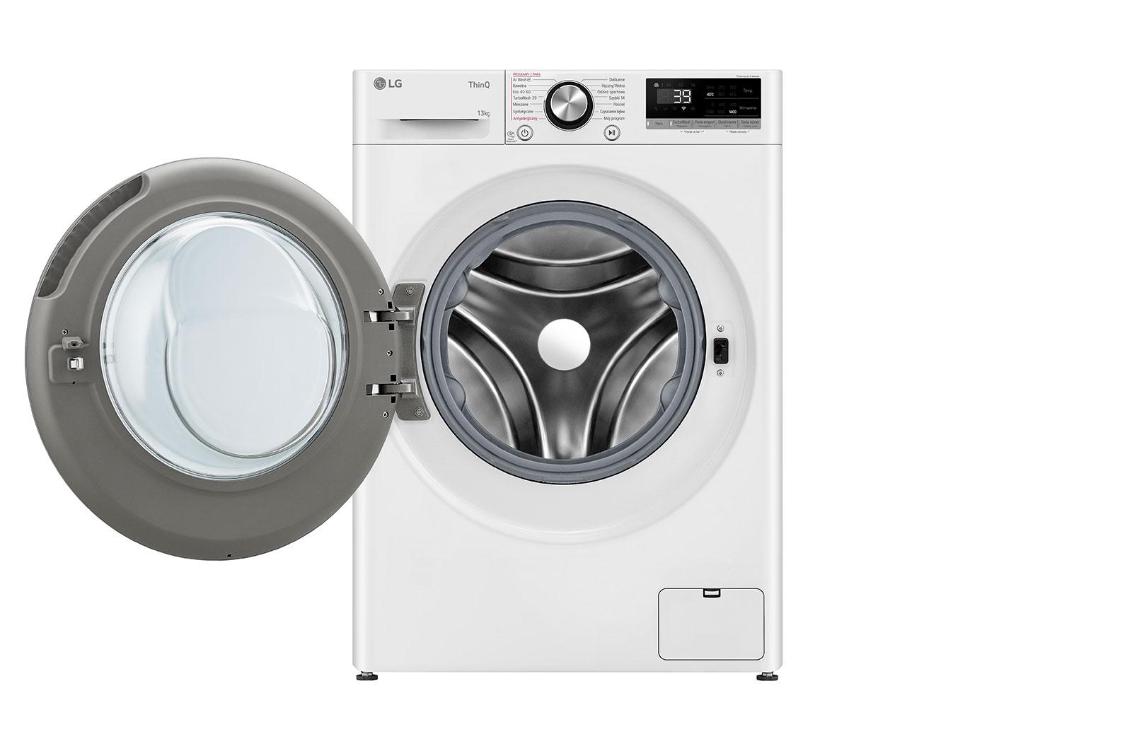 LG  Pralka LG Vivace | R700 | biała | 13 kg | 1400 rpm | Steam | TurboWash 360 | ThinQ | AIDD | F4W1372YW, F4W1372YW