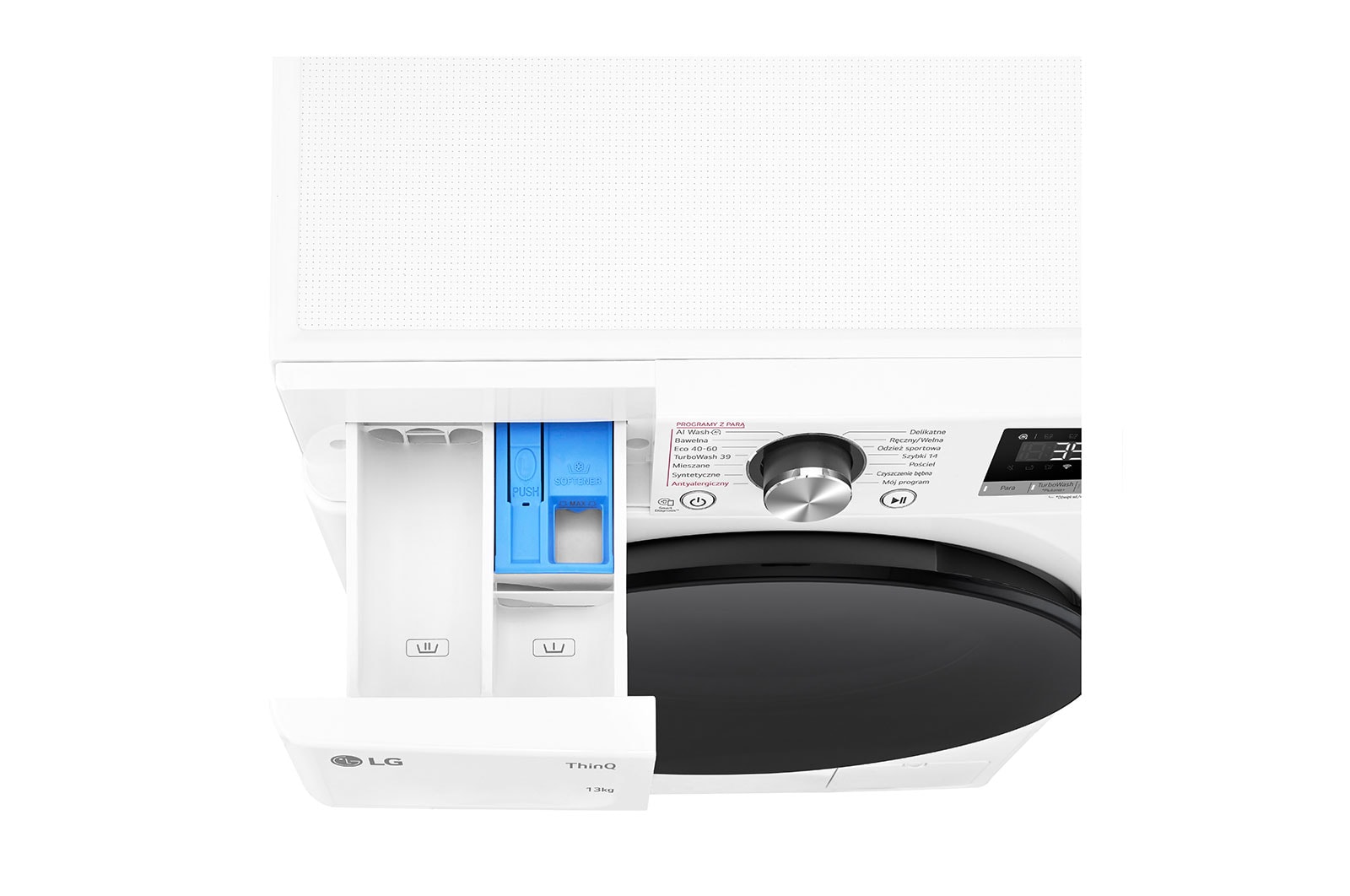 LG  Pralka LG Vivace | R700 | biała | 13 kg | 1400 rpm | Steam | TurboWash 360 | ThinQ | AIDD | F4W1372YW, F4W1372YW