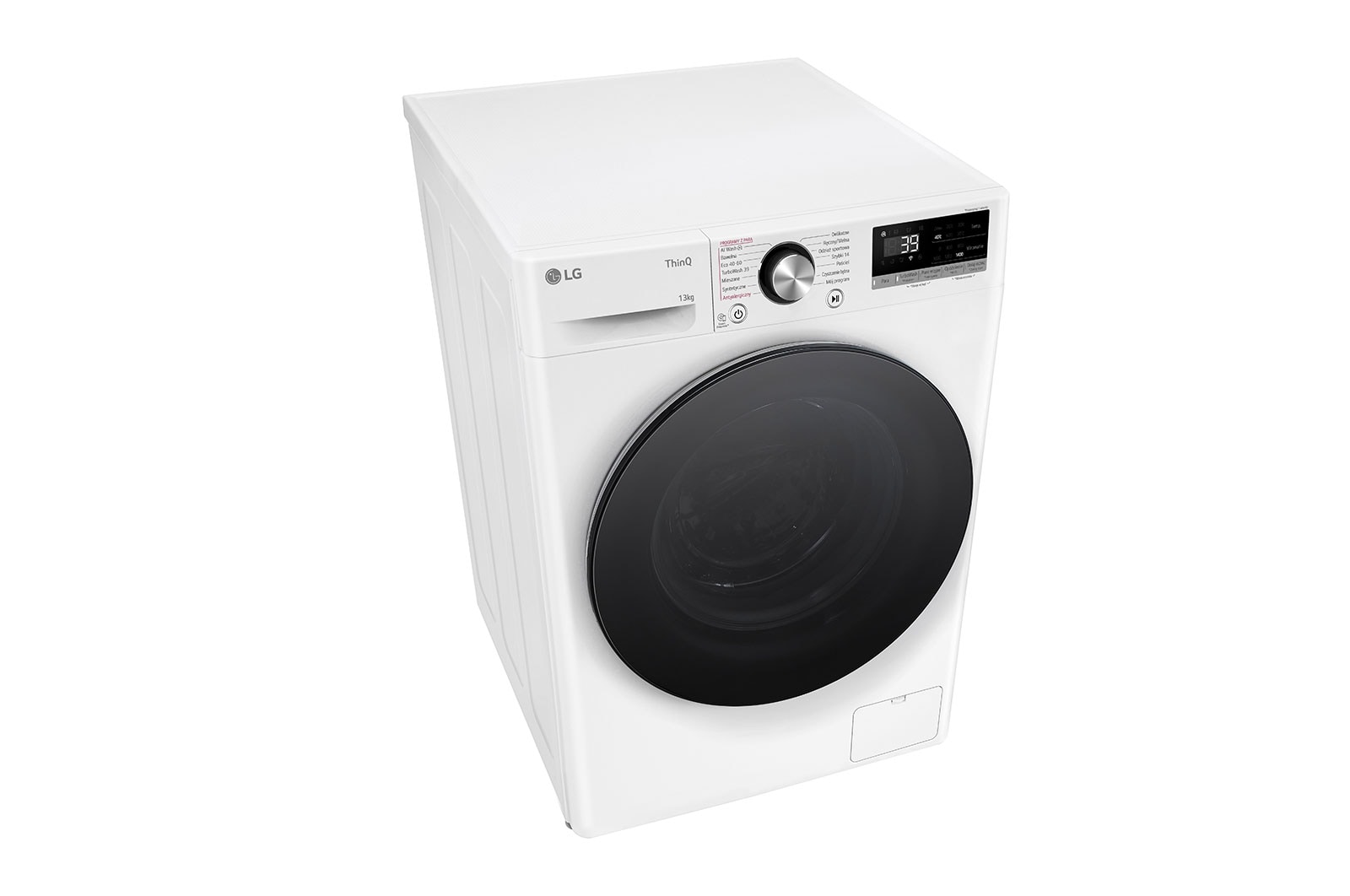 LG  Pralka LG Vivace | R700 | biała | 13 kg | 1400 rpm | Steam | TurboWash 360 | ThinQ | AIDD | F4W1372YW, F4W1372YW