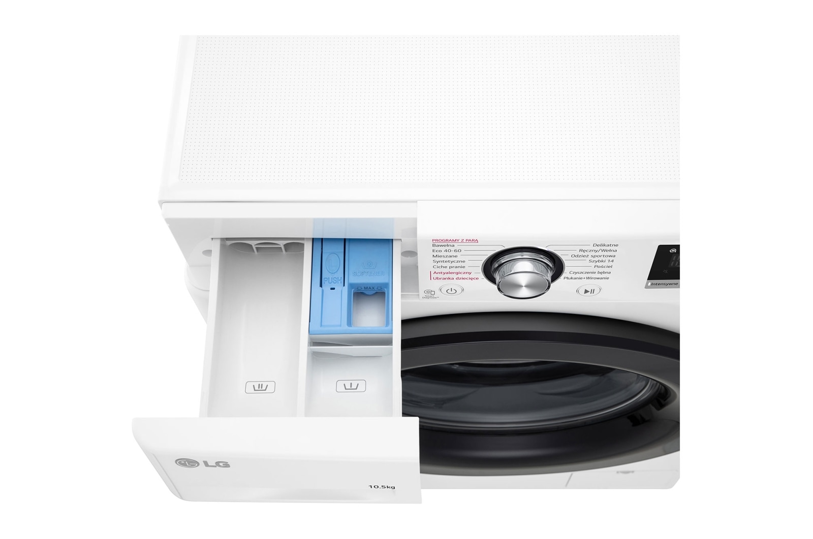LG Pralka LG Vivace | biała | V300 | 10,5kg | Steam | 1400 rpm | AIDD | F4WV310S6A, F4WV310S6A