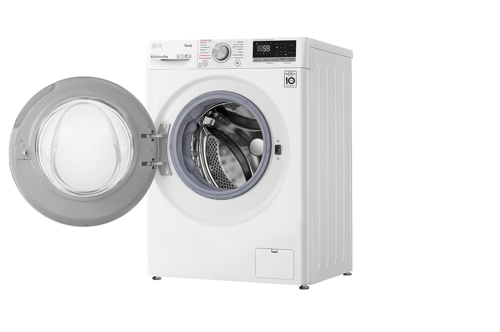 LG Pralka LG Vivace | V500 | biała | 8kg | Steam | 1400 rpm | ThinQ | AIDD | F4WV508S1E, F4WV508S1E