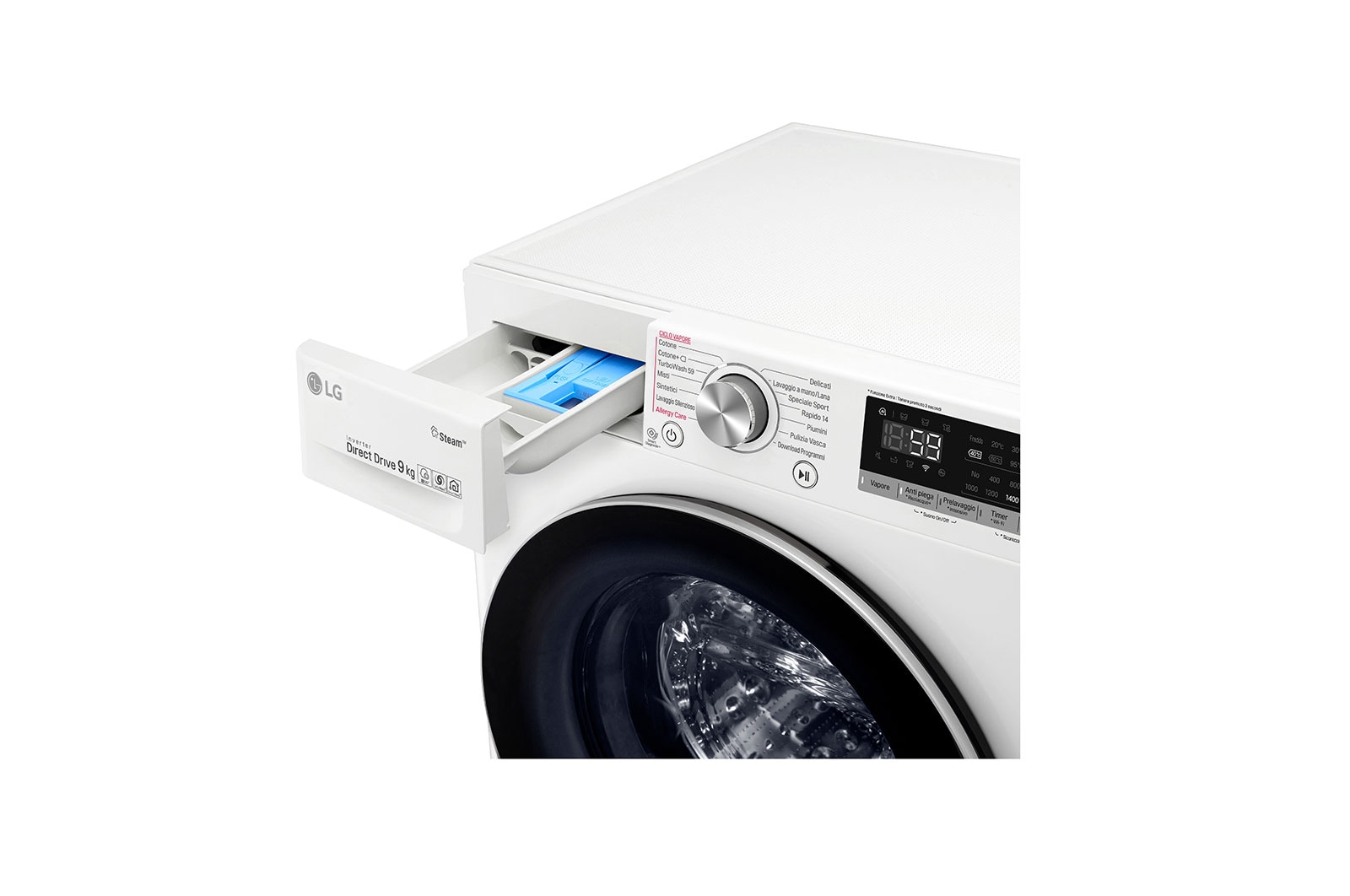 LG Pralka LG Vivace V500 9kg TurboWash™ 1400rpm ThinQ F4WV509S1E , F4WV509S1E