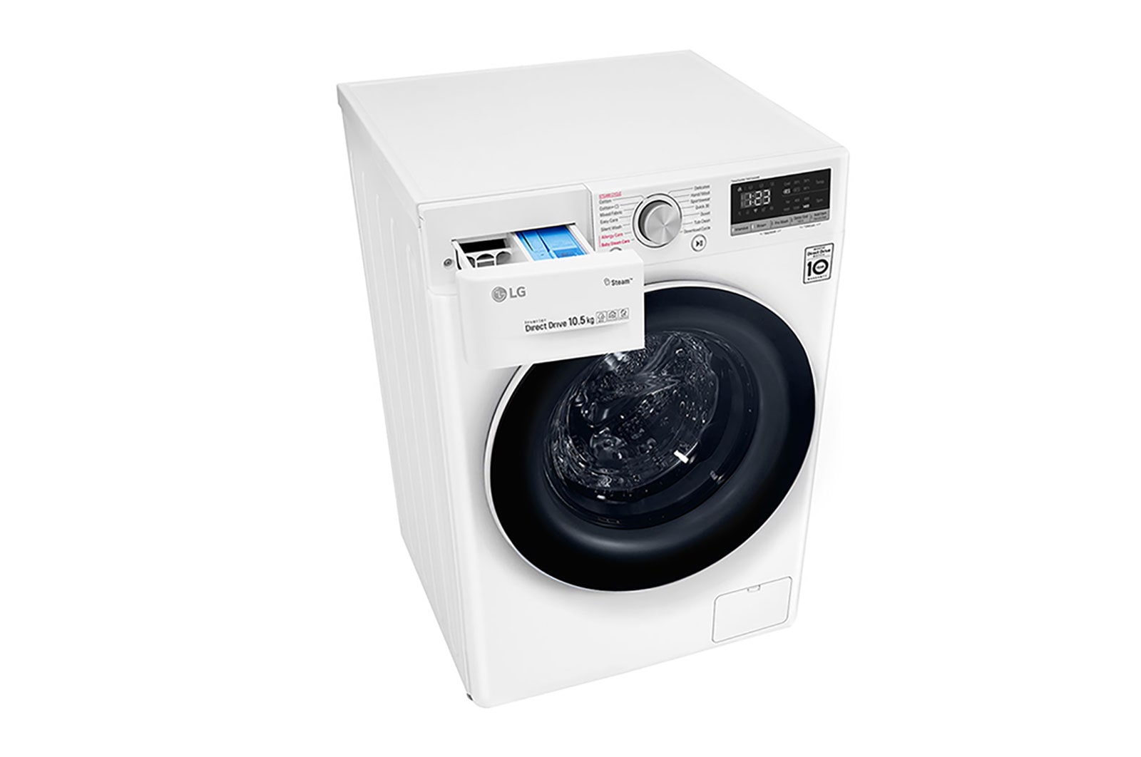 LG Pralka LG Vivace V500 10,5kg Steam 1400rpm ThinQ F4WV510S0, F4WV510S0